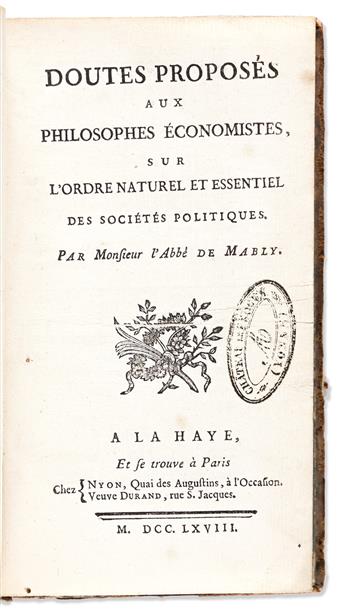 [Economics] French: Three 18th Century Works.